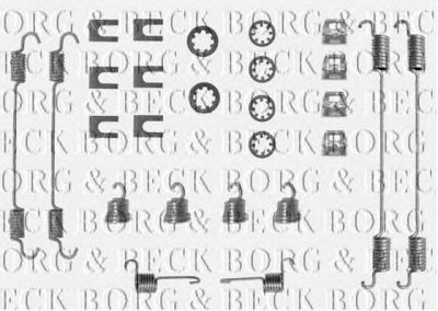 BORG & BECK bbk6009 -  Комплектующие, колодки дискового тормоза